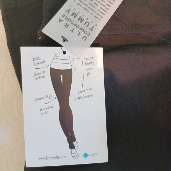 NEW WITH TAGS! Svelte S Tummy Control - 4 way stretch spandex pants (5051 - Picture 4 of 6